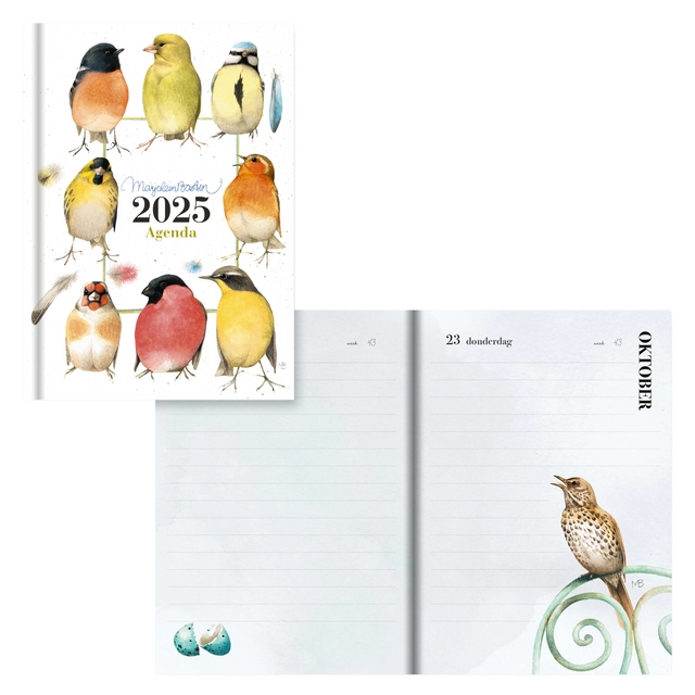 Een Agenda 2025 Hallmark Marjolein Bastin 111x153mm 1dag/1pagina vogels koop je bij QuickOffice BV