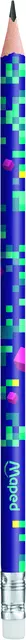 Een Potlood Maped Pixel Party met gum set à 12 stuks koop je bij Totaal Kantoor Goeree