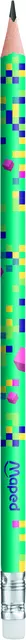 Potlood Maped Pixel Party met gum set à 12 stuks