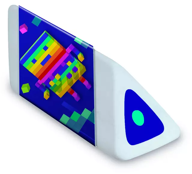 Een Gum Maped Pixel Party Pyramid display à 24 stuks koop je bij Unimark Office B.V.