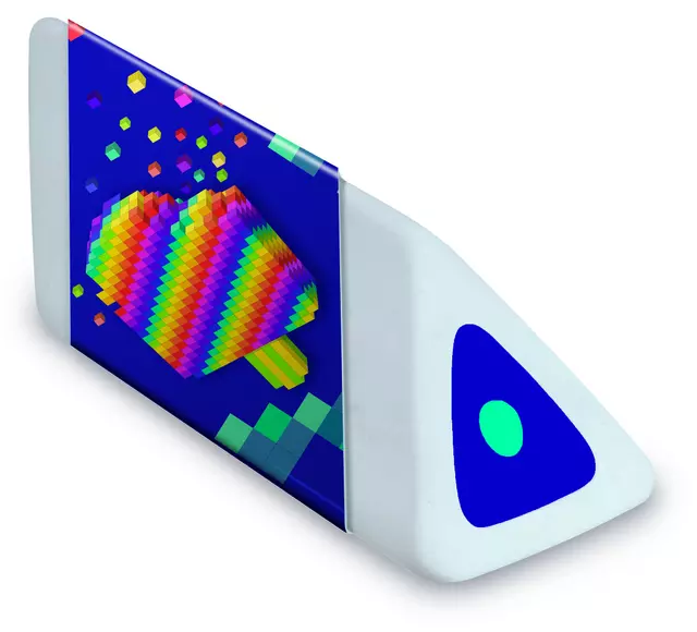 Een Gum Maped Pixel Party Pyramid display à 24 stuks koop je bij MV Kantoortechniek B.V.