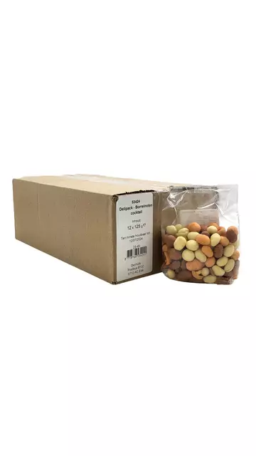 Een Borrelnootjes Delinuts cocktail zak 125 gram koop je bij MV Kantoortechniek B.V.