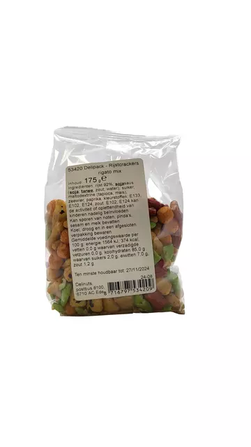 Een Rijstcrackers Delinuts rigato mix zak 175 gram koop je bij L&N Partners voor Partners B.V.