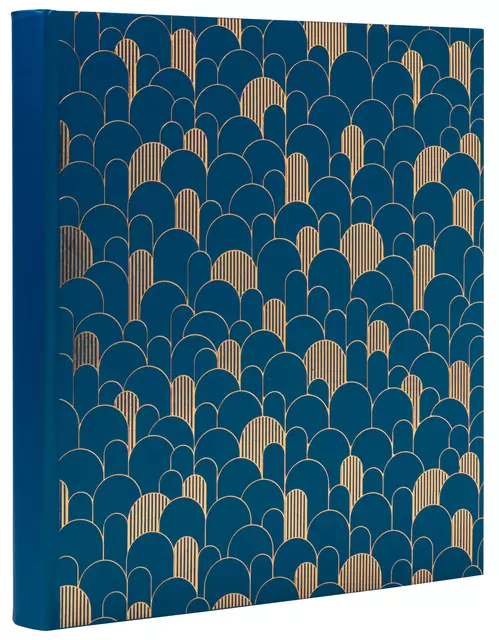 Een Fotoalbum Exacompta 29x32cm 60 zwarte pagina's Néo Déco blauw koop je bij MV Kantoortechniek B.V.