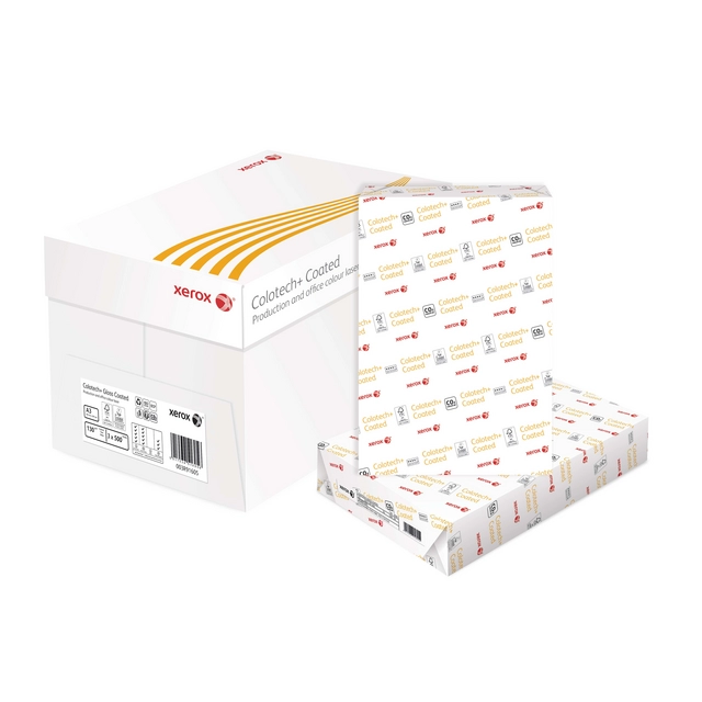 Buy your Laserpapier Xerox Colotech+ glossy coated A3 130gr wit 500vel at QuickOffice BV