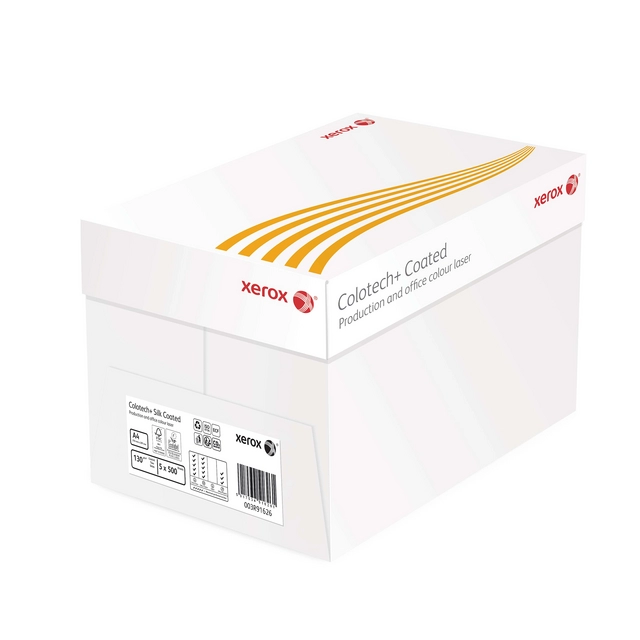 Een Laserpapier Xerox Colotech+ silk coated A4 170gr wit 250vel koop je bij QuickOffice BV