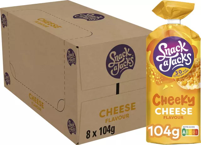 Een Rijstwafel Snack-a-Jacks cheese pak 104 gram koop je bij EconOffice