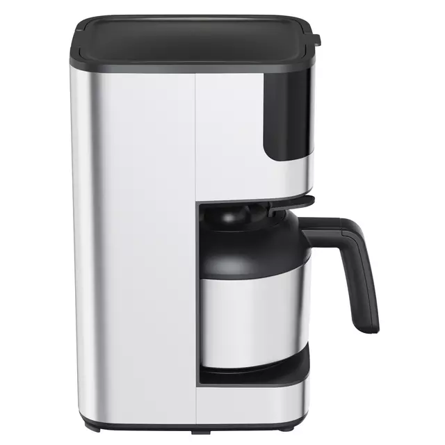 Een Koffiezetapparaat Inventum 1.2 liter zwart met rvs koop je bij Totaal Kantoor Goeree