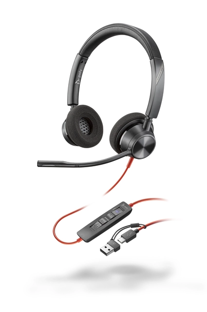 Een Headset HP POLY Blackwire 3320 Stereo USB-C koop je bij Van Hoye Kantoor BV