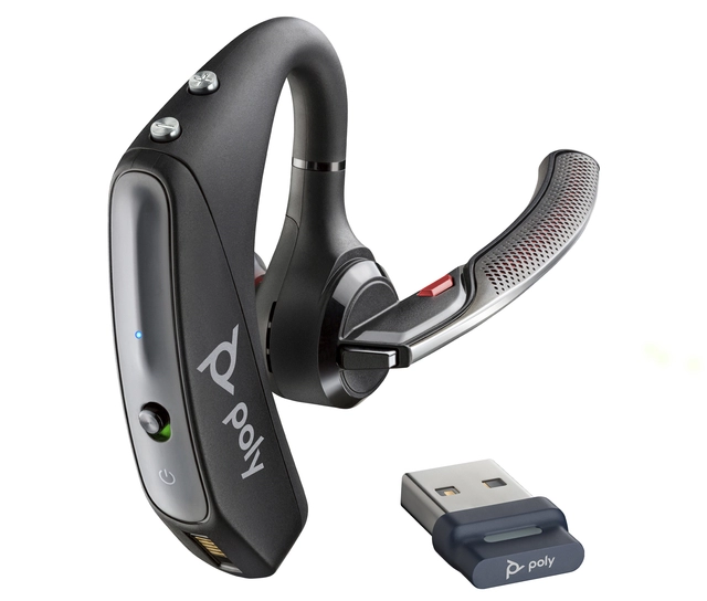 Een Headset HP POLY Voyager 5200 USB-A Bluetooth met BT700 dongle koop je bij Van Hoye Kantoor BV