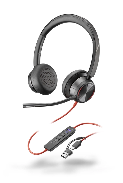 Een Headset HP POLY Blackwire 8225 Stereo USB-C koop je bij Van Hoye Kantoor BV