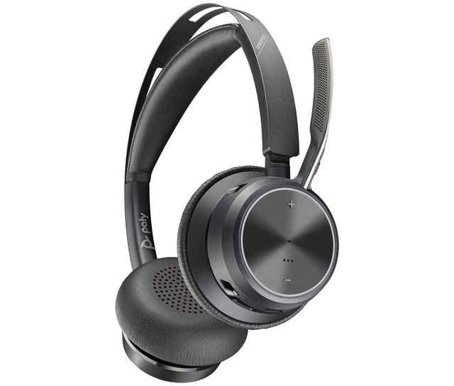 Een Headset HP POLY Voyager Focus 2 USB-C met oplaadstation koop je bij Van Hoye Kantoor BV