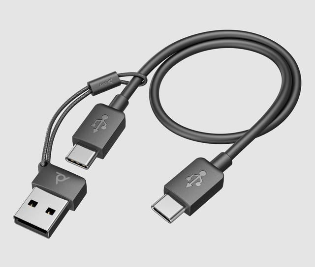 Een Headset HP POLY Voyager Focus 2 USB-C met oplaadstation koop je bij Van Hoye Kantoor BV