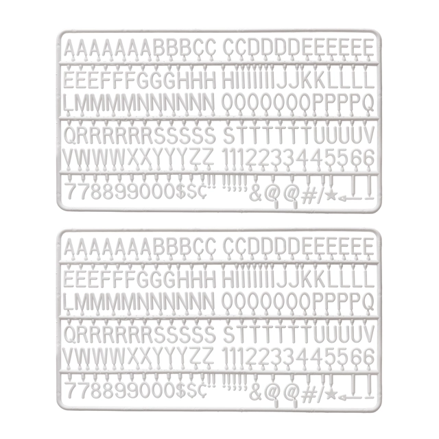 Een Letter set IEZZY voor letterbord 2x150 wit koop je bij The Cartridge Company