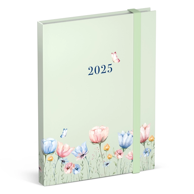 Buy your Agenda 2025 Lannoo Flowers watercolour green 7dagen/2pagina's at QuickOffice BV