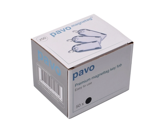 Buy your Sleutellabel Pavo magnetisch 50st zwart at QuickOffice BV