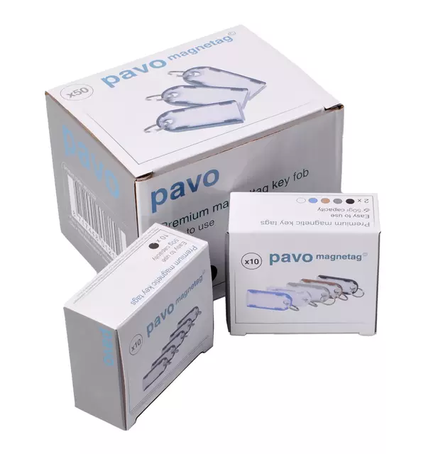 Buy your Sleutellabel Pavo magnetisch 50st zwart at QuickOffice BV