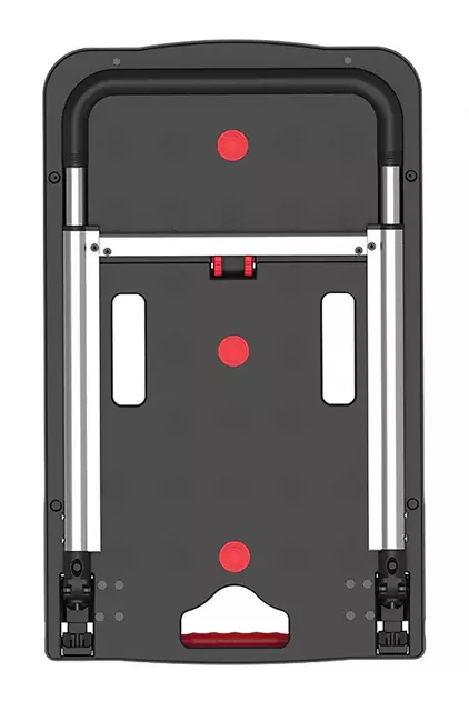 Een Transportkar Pavo Platform Trolley inklapbaar 137kg zwart koop je bij EconOffice