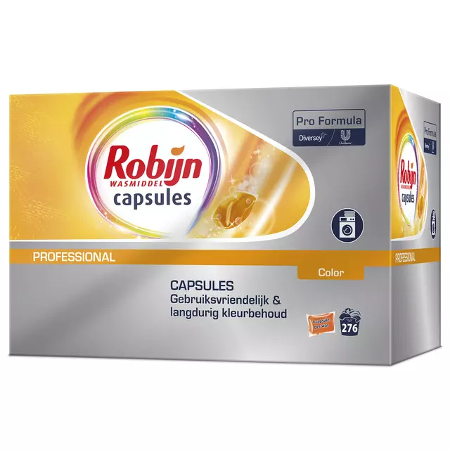 Een Wasmiddel Robijn Pro Formula capsules Color 46stuks koop je bij KantoorProfi België BV