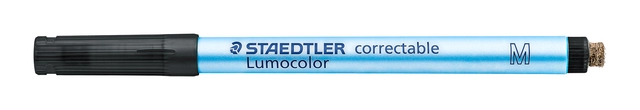 Een Viltstift Staedtler Lumocolor 305 non permanent correctable M zwart koop je bij The Cartridge Company