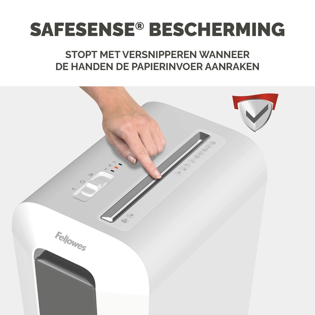 Een Papiervernietiger Fellowes Powershred LX65 snippers 4x40mm wit koop je bij Van Hoye Kantoor BV