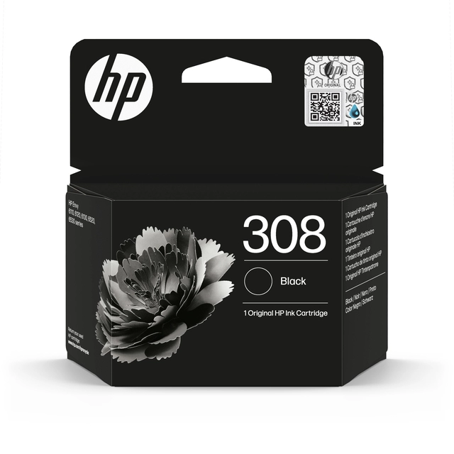 Een Inktcartridge HP 7FP21UE 308 zwart koop je bij MV Kantoortechniek B.V.