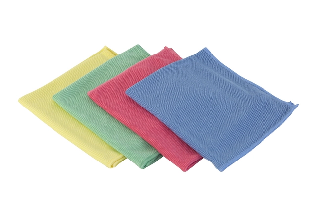 Een Microvezeldoek Cleaninq prof 40x40cm rood 10 stuks koop je bij NiceSupplies.nl