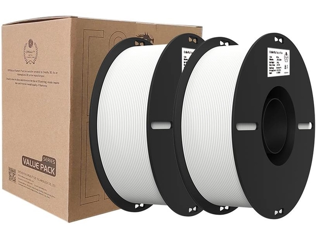 Een 3D Filament Creality PLA+ 1.75mm wit 2x 1 kg koop je bij Van Hoye Kantoor BV