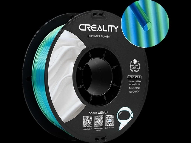 Een 3D Filament Creality PLA 1.75mm Blauw Groen 1kg koop je bij Omnia 4 Office