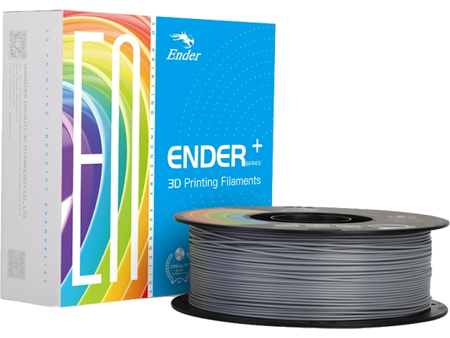 Een 3D Filament Creality PLA+ 1.75mm Grijs 1kg koop je bij Van Hoye Kantoor BV