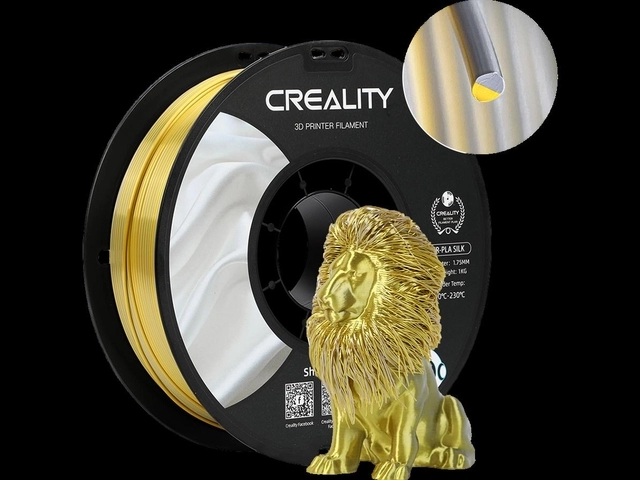 Een 3D FILAMENT CREALITY PLA 1.75MM SILK GOUD ZLVR 1KG koop je bij Kantoorvakhandel van der Heijde