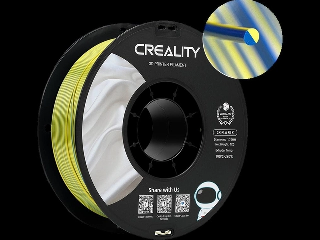 Buy your 3D Filament Creality PLA 1.75mm Silk Geel Blauw 1kg at QuickOffice BV