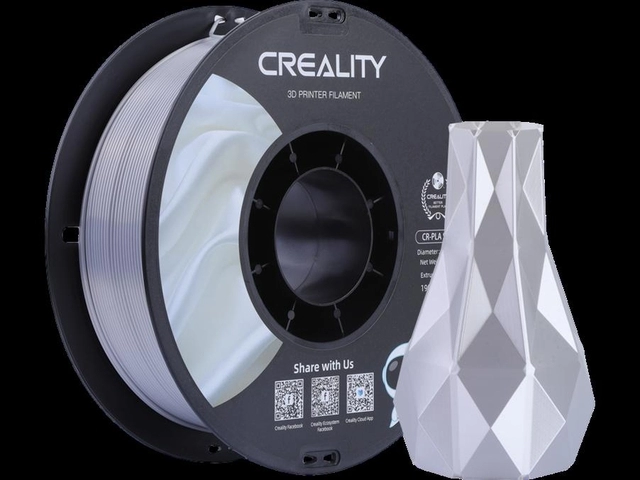 Een Filament 3D Creality PLA 1.75mm Silk argent 1kg koop je bij QuickOffice BV