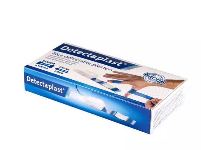 Een Elastische blauwe textielpleister Detectaplast 180x20mm koop je bij QuickOffice BV