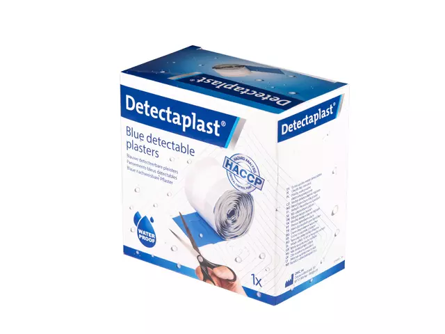 Een Waterafstotende blauwe pleister Detectaplast 6cmx5m koop je bij QuickOffice BV