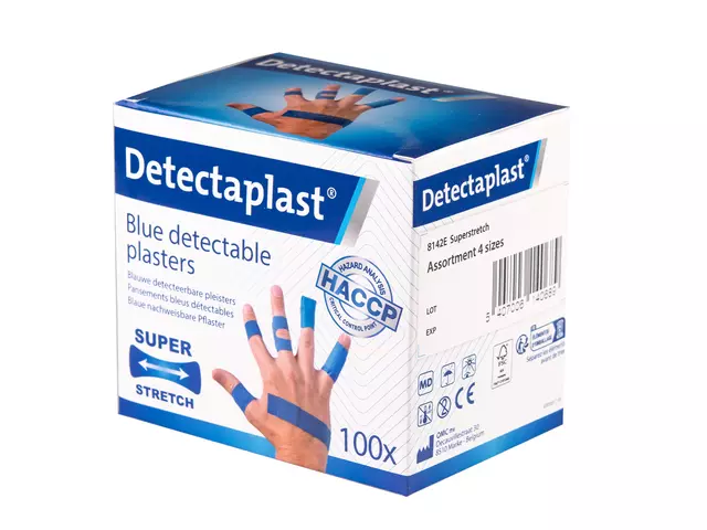 Een Elastische blauwe textielpleister Detectaplast assorti koop je bij QuickOffice BV