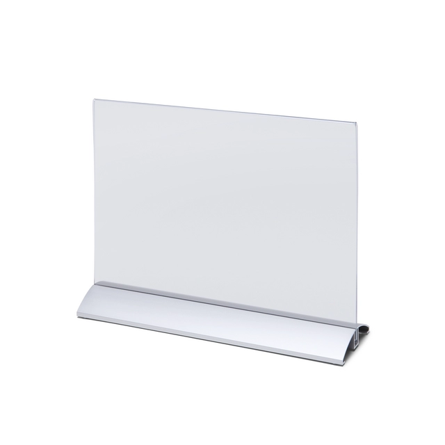 Een Porte-carte menu IEZZY A4 portrait socle alu koop je bij QuickOffice BV