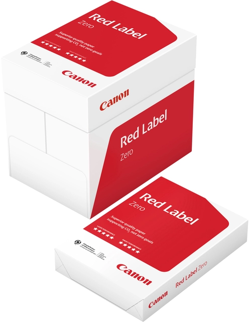 Een Kopieerpapier Canon Red Label Zero A4 80gr wit 500 vel koop je bij Unimark Office B.V.