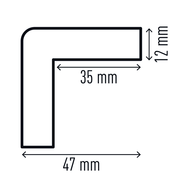 Een Beschermingsprofiel Durable C35 hoek 1m geel zwart koop je bij Omnia 4 Office