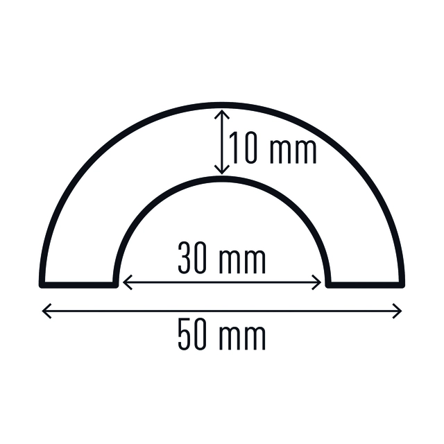 Een Beschermingsprofiel Durable P30 buis 1m geel zwart koop je bij MegaOffice