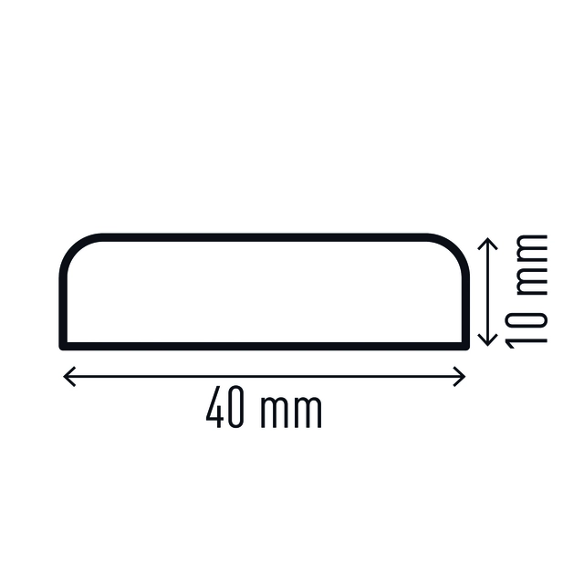 Een Beschermingsprofiel Durable S10 recht 1m geel zwart koop je bij KantoorProfi België BV