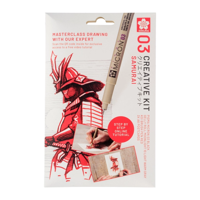 Een Tekenset Sakura Creative Kit Samurai 6 stuks koop je bij KantoorProfi België BV