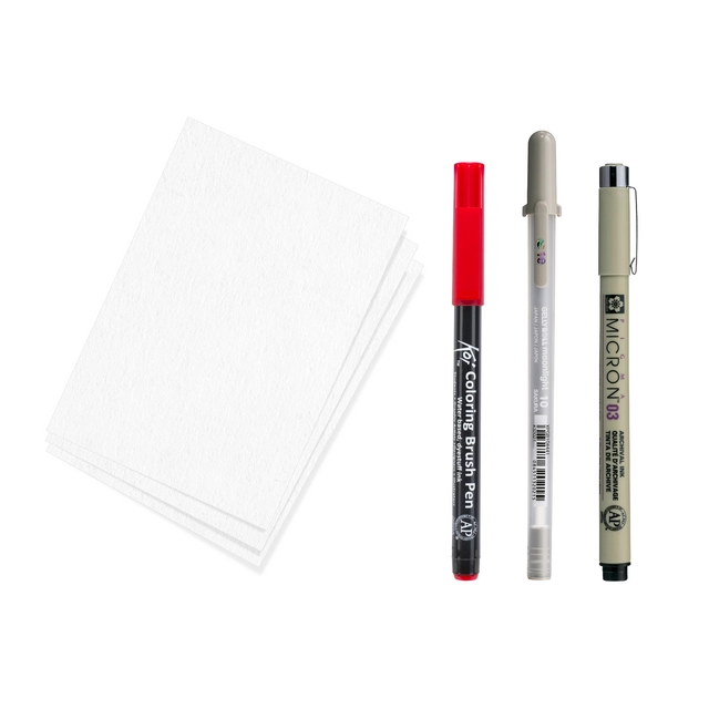 Een Tekenset Sakura Creative Kit Samurai 6 stuks koop je bij NiceSupplies.nl