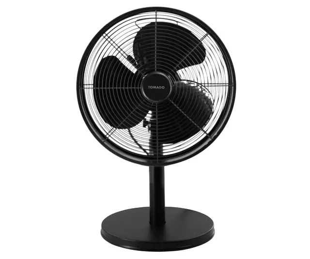 Een Ventilateur de table Tomado Ø 35cm rétro noir koop je bij QuickOffice BV