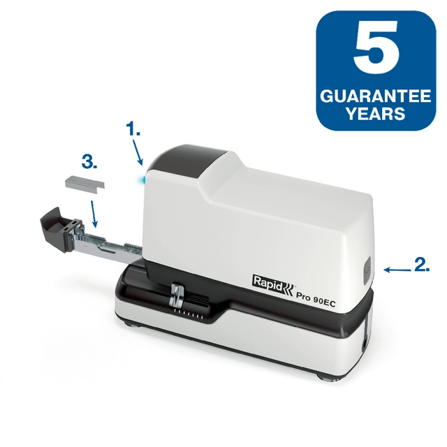 Een Agrafeuse Rapid sans contact Electrique Pro 90EC 50 feuilles koop je bij QuickOffice BV