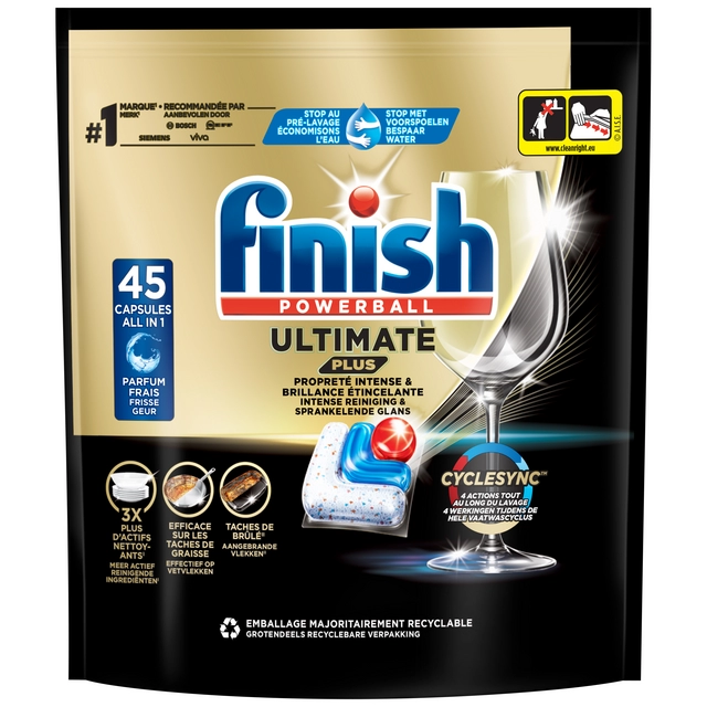 Een Vaatwastabletten Finish Ultimate Plus 45st koop je bij Goedkope Kantoorbenodigdheden