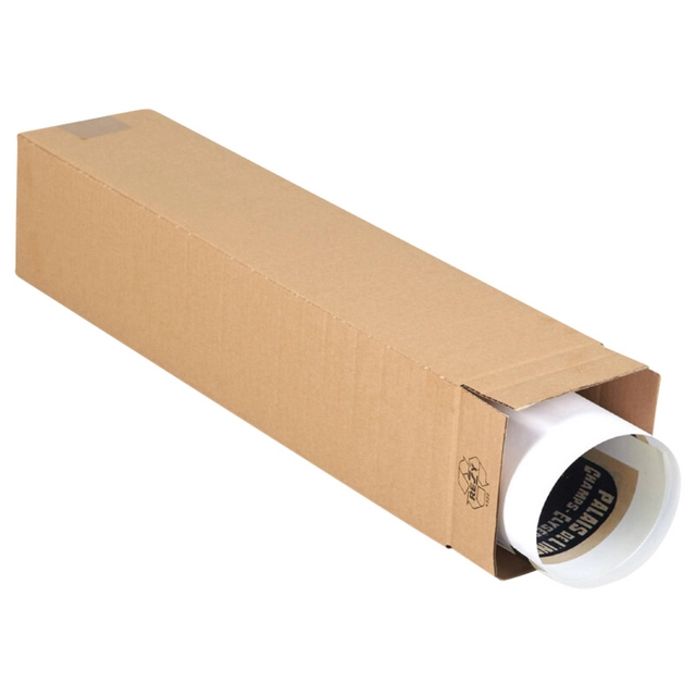 Een Vierkante koker IEZZY 1200x120x120mm bruin koop je bij The Cartridge Company