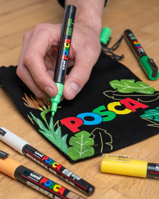 Een Verfstift Posca PC8K breed schuin leisteengrijs koop je bij QuickOffice BV