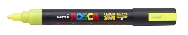 Een Verfstift Posca PC5M medium fluor geel koop je bij NiceSupplies.nl