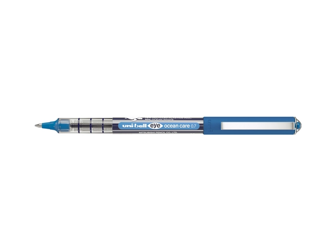 Een Rollerpen Uni-ball Eye Ocean Care medium blauw koop je bij Goedkope Kantoorbenodigdheden